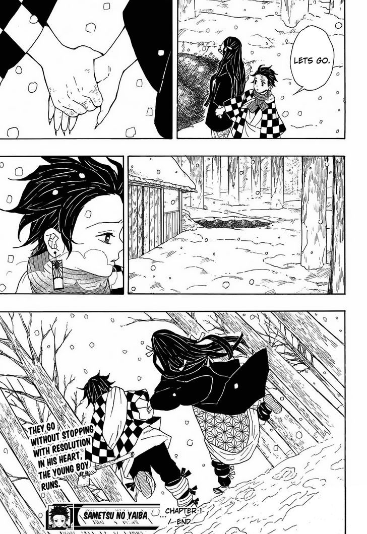 Demon Slayer, Kimetsu No Yaiba Chapter 1 - Page